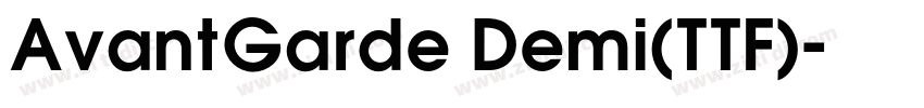 AvantGarde Demi(TTF)字体转换